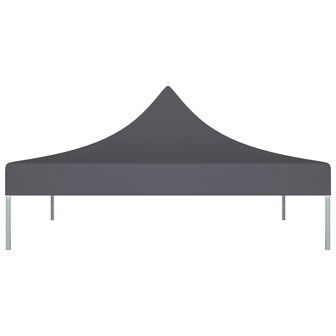 Partytentdak 270 g/m&sup2; 2x2 m antraciet  3