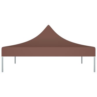 Partytentdak 270 g/m&sup2; 2x2 m bruin  3