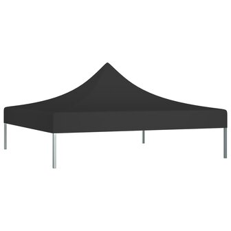 Partytentdak 270 g/m&sup2; 2x2 m zwart  2