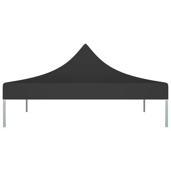 Partytentdak 270 g/m&sup2; 2x2 m zwart  3
