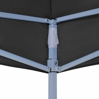 Partytentdak 270 g/m&sup2; 2x2 m zwart  4