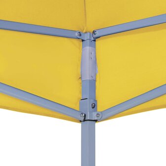 Partytentdak 270 g/m&sup2; 2x2 m geel  4