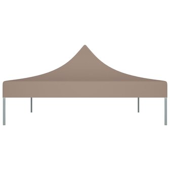 Partytentdak 270 g/m&sup2; 4x3 m taupe 4