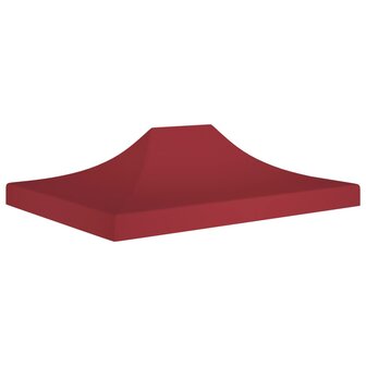 Partytentdak 270 g/m&sup2; 4x3 m bordeauxrood 1