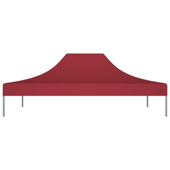 Partytentdak 270 g/m&sup2; 4x3 m bordeauxrood 3