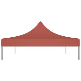 Partytentdak 270 g/m&sup2; 4x3 m terracotta 4
