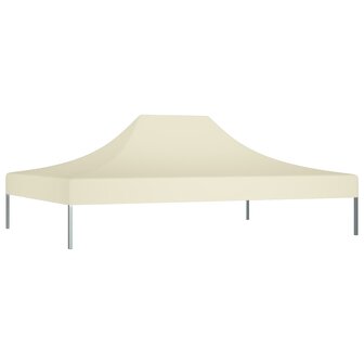Partytentdak 270 g/m&sup2; 4,5x3 m cr&egrave;mekleurig 2