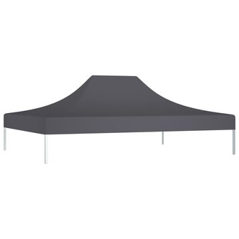 Partytentdak 270 g/m&sup2; 4,5x3 m antracietkleurig 2