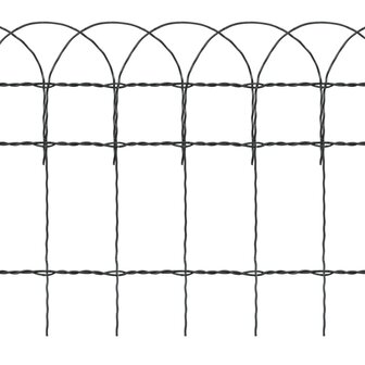 Borderafscheiding 10x0,4 m gepoedercoat ijzer 3