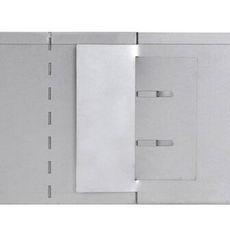 Grasboorden 100x19 cm gegalvaniseerd staal 5 st 5