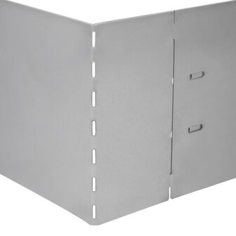 Grasboorden 100x19 cm gegalvaniseerd staal 5 st 7