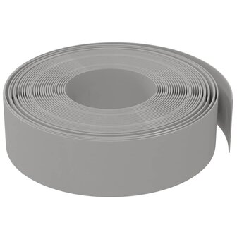Tuinrand 10 m 15 cm polyetheen grijs 3