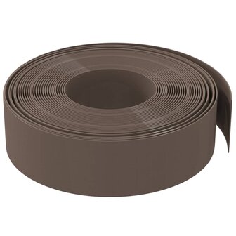 Tuinrand 10 m 15 cm polyetheen bruin 3