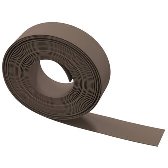 Tuinrand 10 m 15 cm polyetheen bruin 4