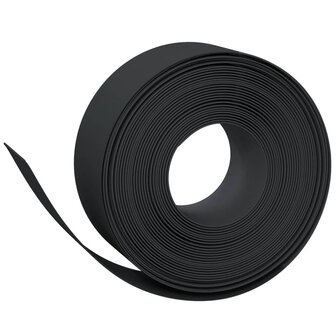 Tuinrand 10 m 20 cm polyetheen zwart 2
