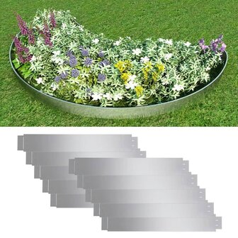 10 st Grasboord flexibel 100x14 cm gegalvaniseerd staal 1