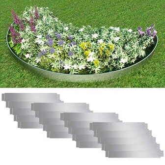 20 st Grasboord flexibel 100x14 cm gegalvaniseerd staal 1