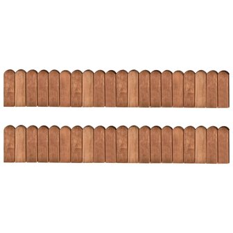 Gazonranden 2 st 120 cm ge&iuml;mpregneerd grenenhout 1