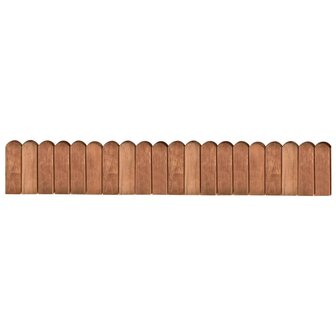 Gazonranden 2 st 120 cm ge&iuml;mpregneerd grenenhout 2