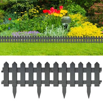 Gazonranden 25 st 10 m PP antracietkleurig 1
