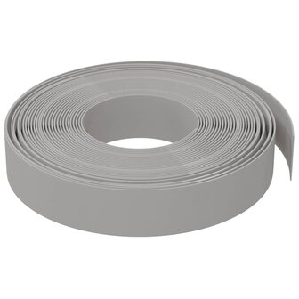 Tuinranden 3 st 10 m 10 cm polyetheen grijs 5