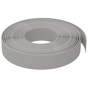 Tuinranden 5 st 10 m 10 cm polyetheen grijs 5