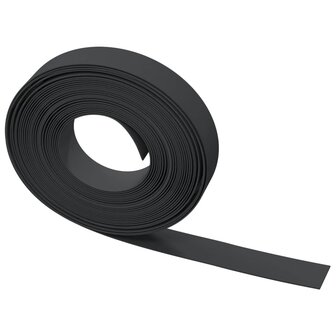Tuinranden 2 st 10 m 10 cm polyetheen zwart 5