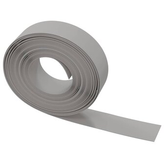 Tuinranden 4 st 10 m 15 cm polyetheen grijs 4