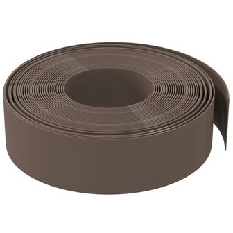 Tuinranden 2 st 10 m 15 cm polyetheen bruin 4