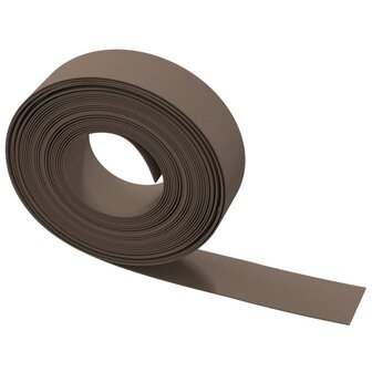 Tuinranden 4 st 10 m 15 cm polyetheen bruin 5