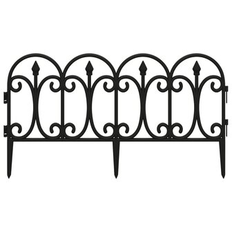Gazonranden 17 st 10 m polypropeen zwart 4
