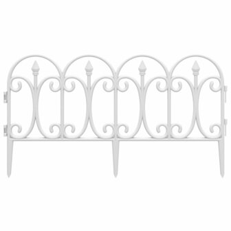 Gazonranden 17 st 10 m polypropeen wit 4