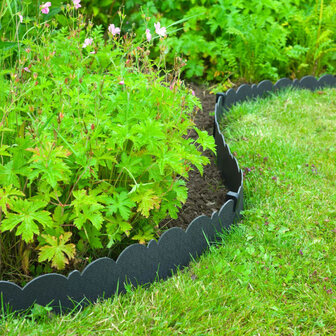 Nature Borderrand decoratief 0,13x12 m 3 mm zwart 1