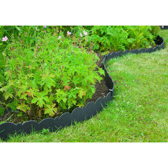 Nature Borderrand decoratief 0,13x12 m 3 mm zwart 5