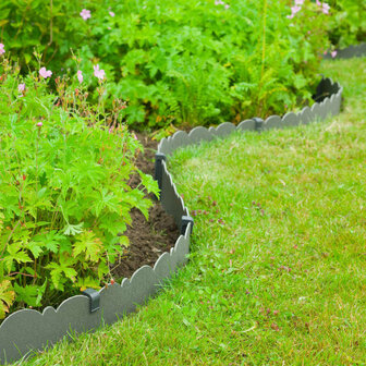 Nature Borderrand decoratief 0,13x12 m 3 mm grijs 1