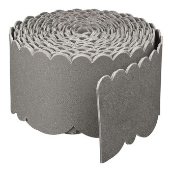 Nature Borderrand decoratief 0,13x12 m 3 mm grijs 2
