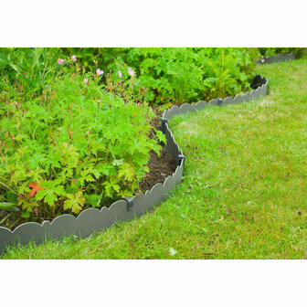 Nature Borderrand decoratief 0,13x12 m 3 mm grijs 5