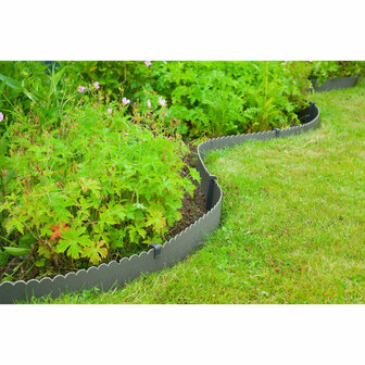 Nature Borderrand decoratief 0,13x12 m 3 mm grijs 6