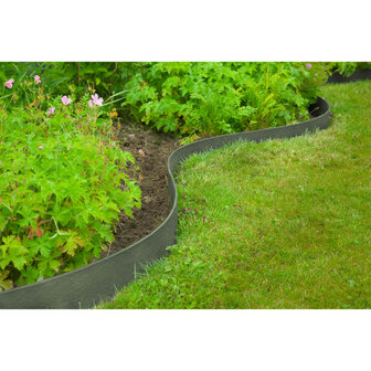 Nature Tuinrand getextureerd 0,12x24 m 5 mm grijs 1