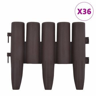 Gazonranden 36 st 10 m PP bruin 2
