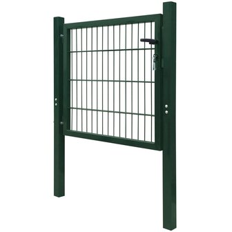 Poort dubbelstaafmat (enkel) 106x130 cm groen 3