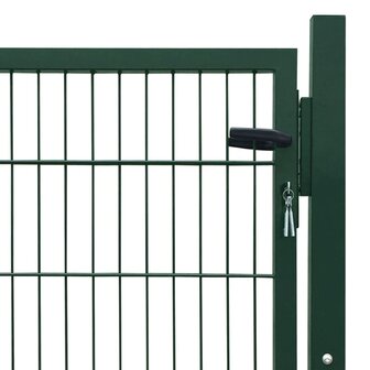 Poort dubbelstaafmat (enkel) 106x130 cm groen 4