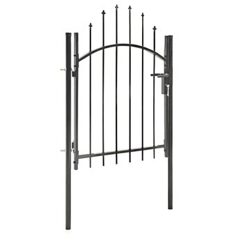 Poort 1x1,5 m staal zwart 2