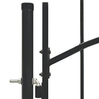 Poort 1x1,5 m staal zwart 4