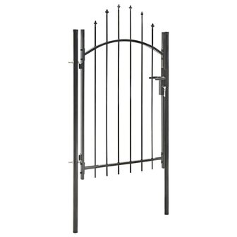 Poort 1x2 m staal zwart 2