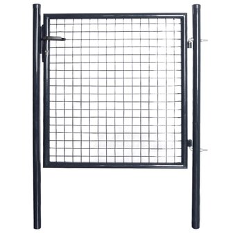 Gaaspoort 85,5x100 cm gegalvaniseerd staal grijs 1