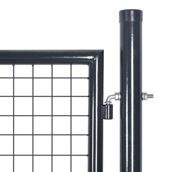 Gaaspoort 85,5x100 cm gegalvaniseerd staal grijs 3