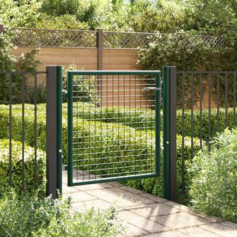 Poort 100x75 cm staal groen 1