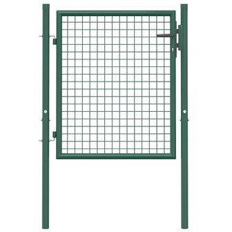 Poort 100x75 cm staal groen 4