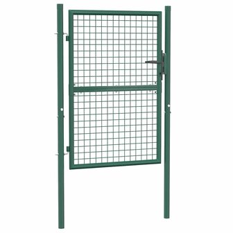 Poort 100x125 cm staal groen 2
